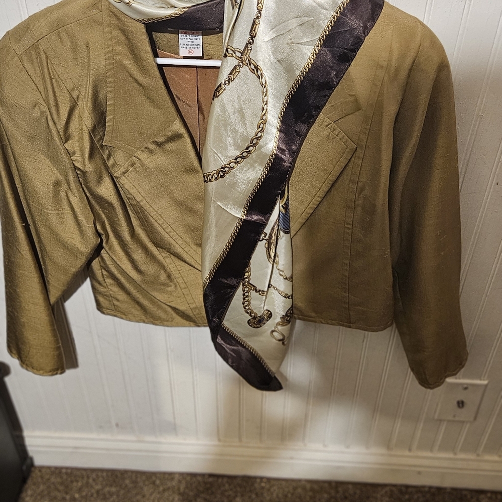 Ann Taylor Tan Chinos Jacket